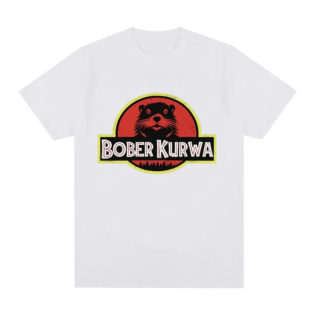 Bober Kurwa Bobr Koszulka Męska Damska Śmieszny Mem Hip Hop Luźna