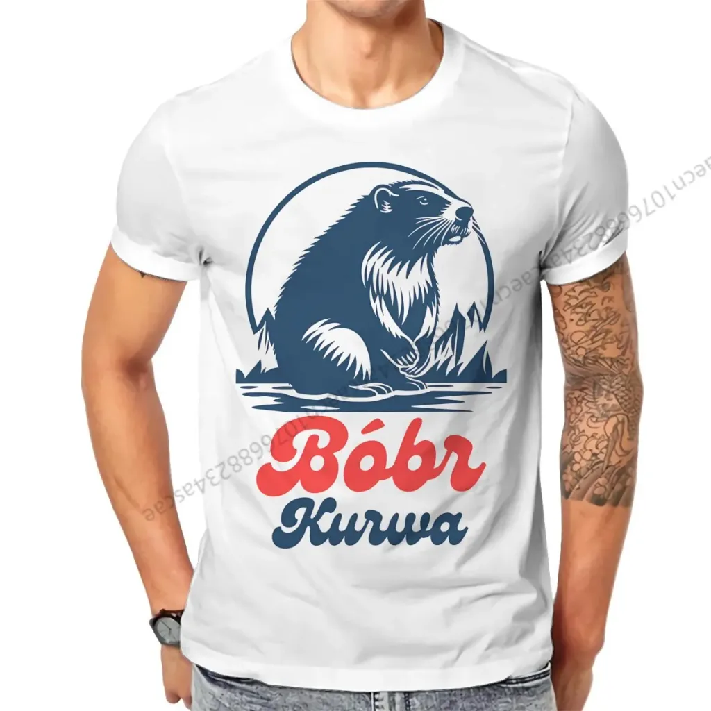 Bóbr kurwa męska koszulka bawełniana