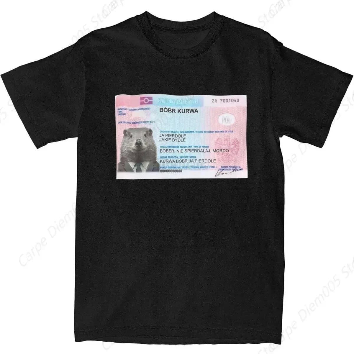 Koszulka męska Bóbr Kurwa - bawełna plus size 6XL