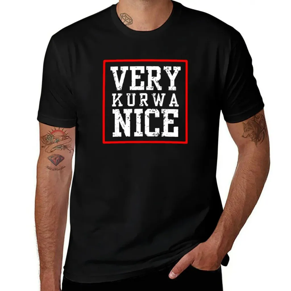 Koszulka męska Very Kurwa Nice - polski mem, śmieszny prezent
