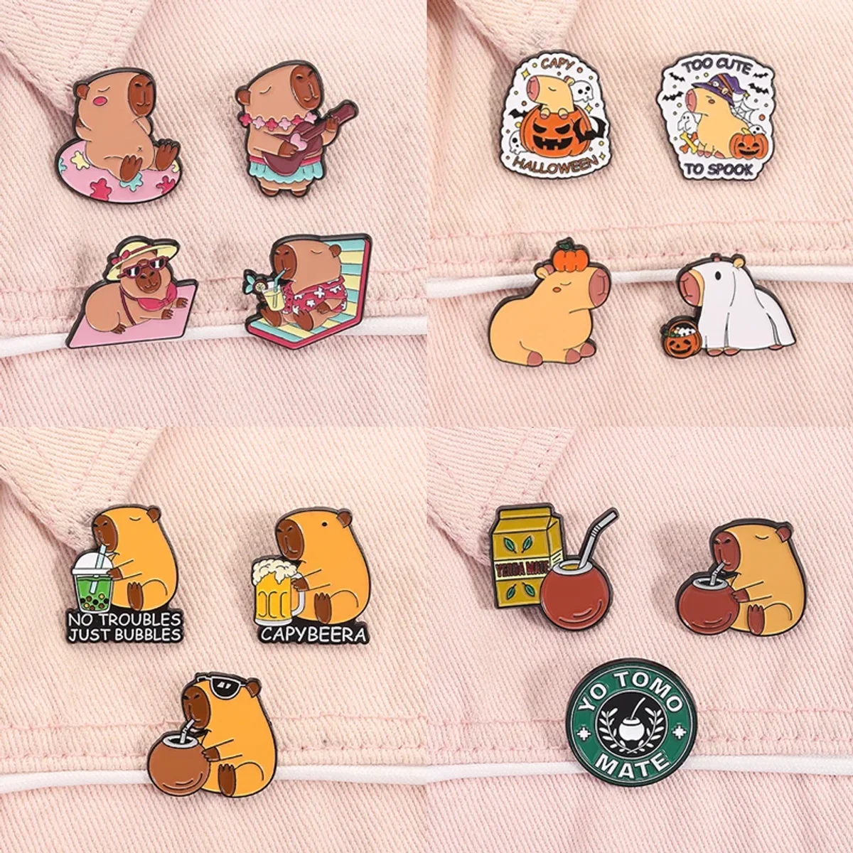 Capybara Pin Set
